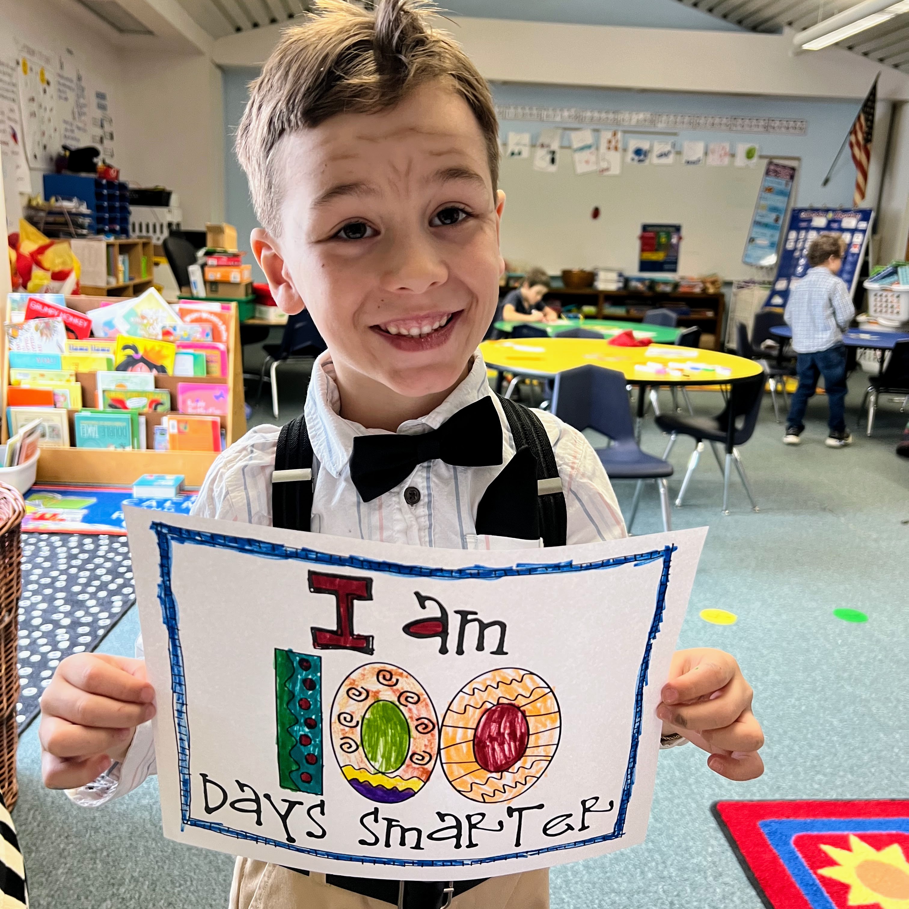 Student dresses up like they are 100 years old. 